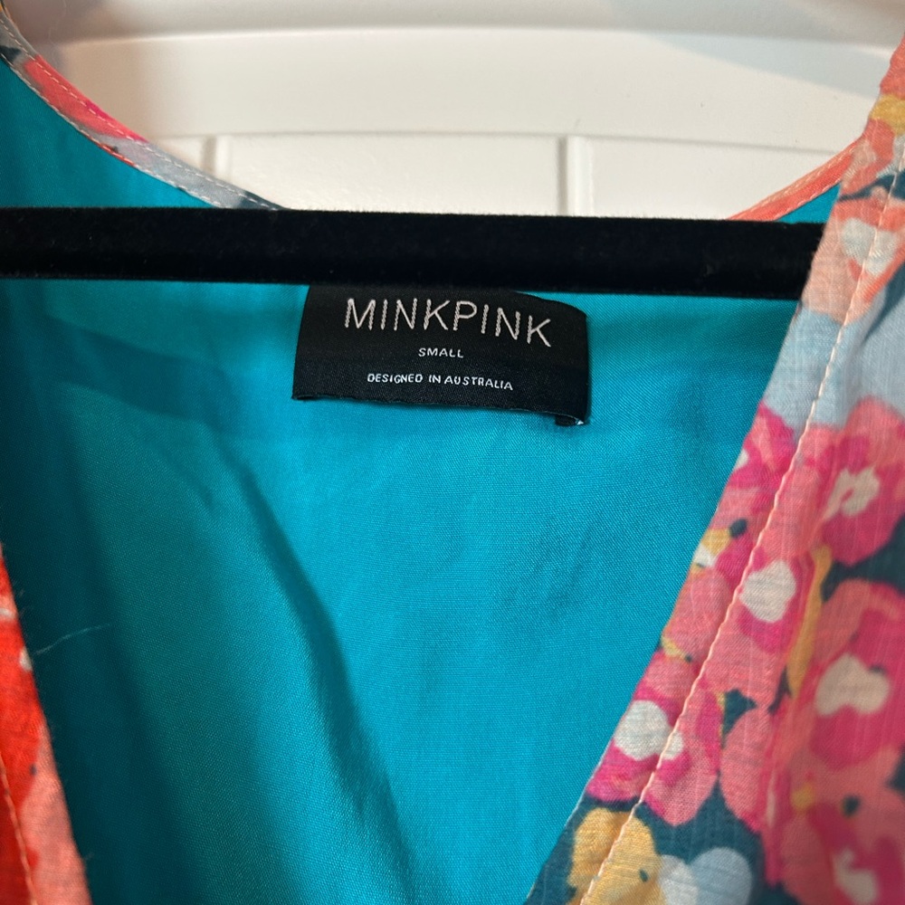 MINKPINK Vibrant Floral Wrap Mini Dress - Picture 5 of 8